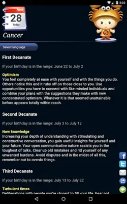 Horoscope android App screenshot 3