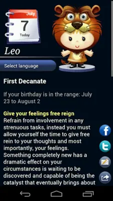 Horoscope android App screenshot 6